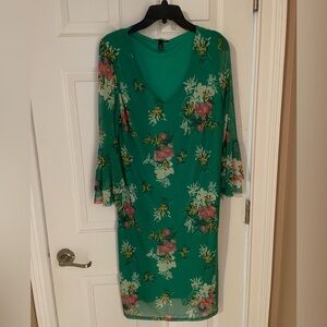Floral Green Dress